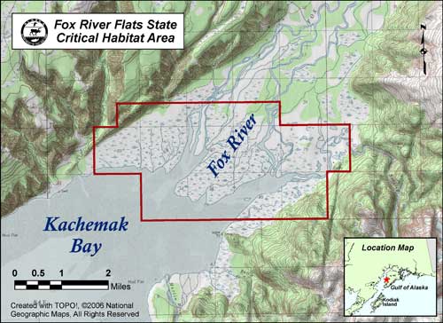 map of Fox River Flats