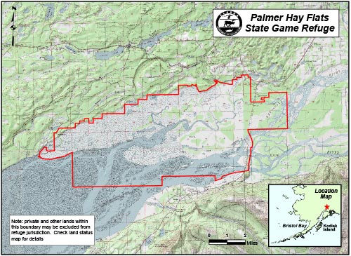 map of Palmer Hay Flats