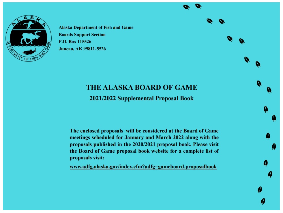 Cover of 2021/2022 Supplemental Proposal Book