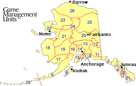 Map of Game Management Units