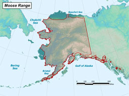 Moose range map