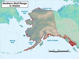 Wolf range map