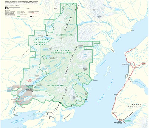 Lake Clark National Park Map