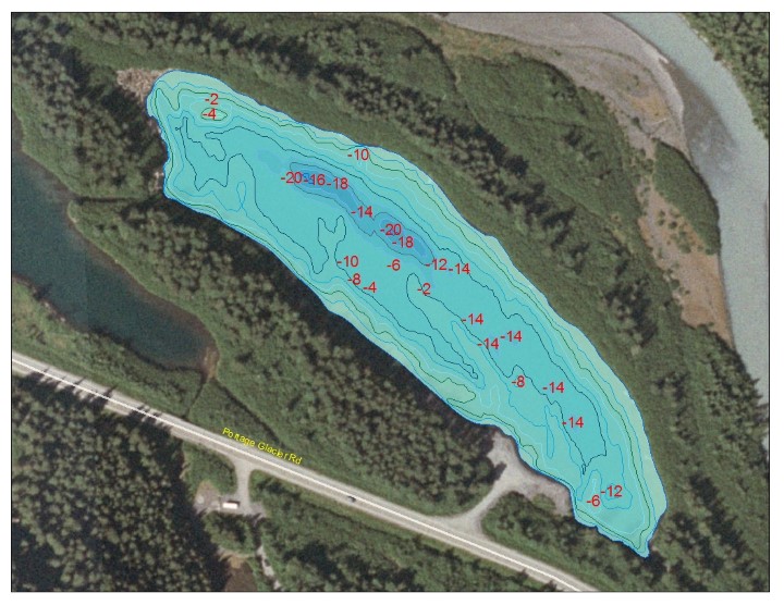 Bathymetric Map of Tangle Pond
