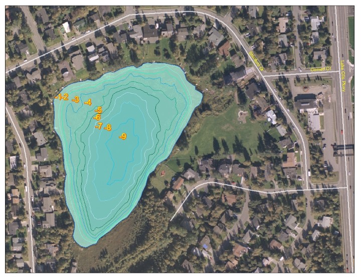 Bathymetric Map of Lake Otis