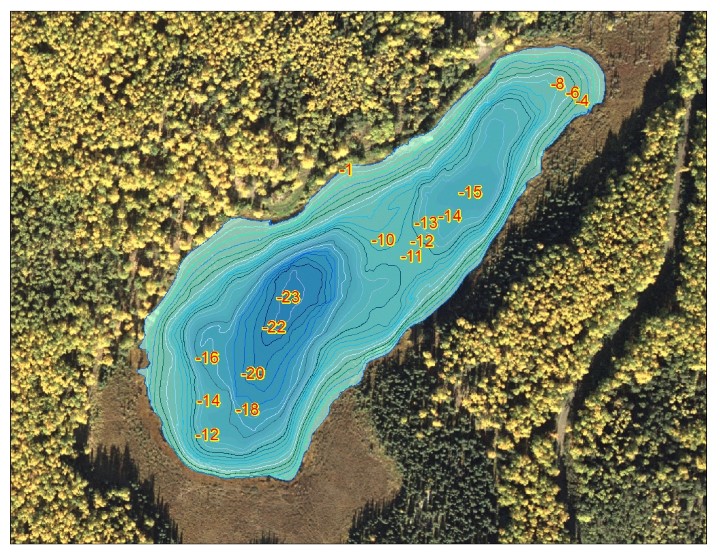 Bathymetric Map of Thompson Lake (Anch)