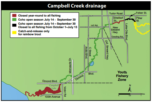 Campbell Creek map