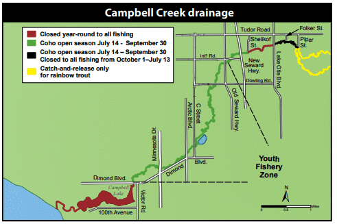 Map of Campbell Creek
