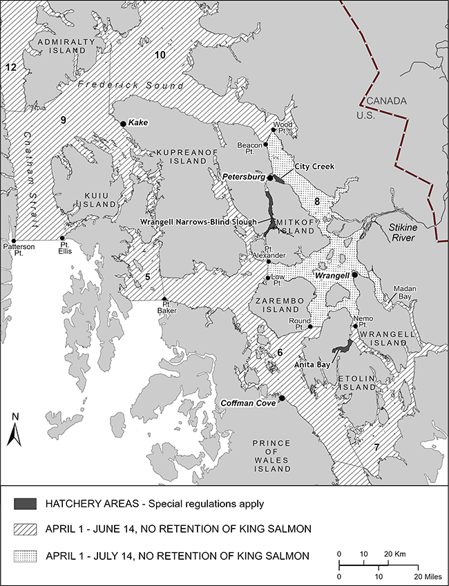 Sport Fishing Regulations for King Salmon in Southeast Alaska and the Petersburg/Wrangell area for 2021