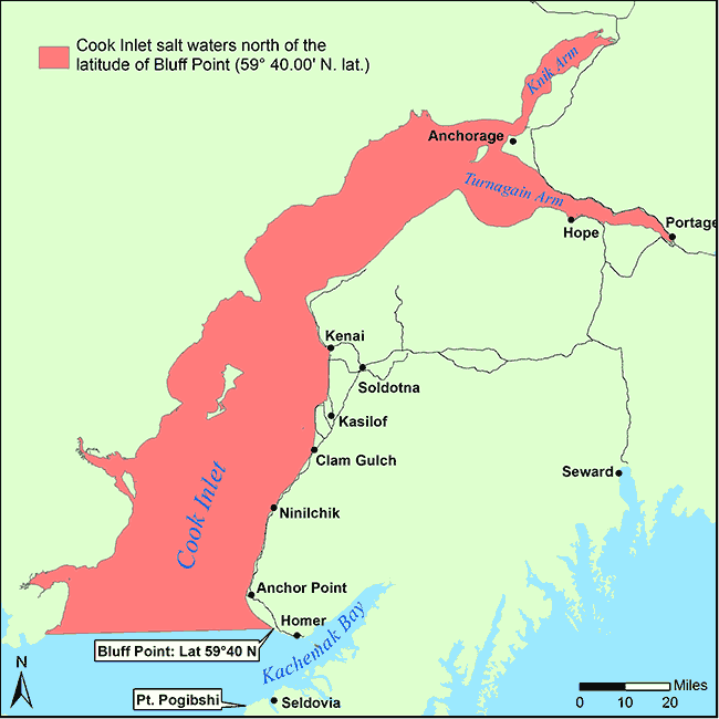 King Salmon Restrictions in the Cook Inlet Salt Waters