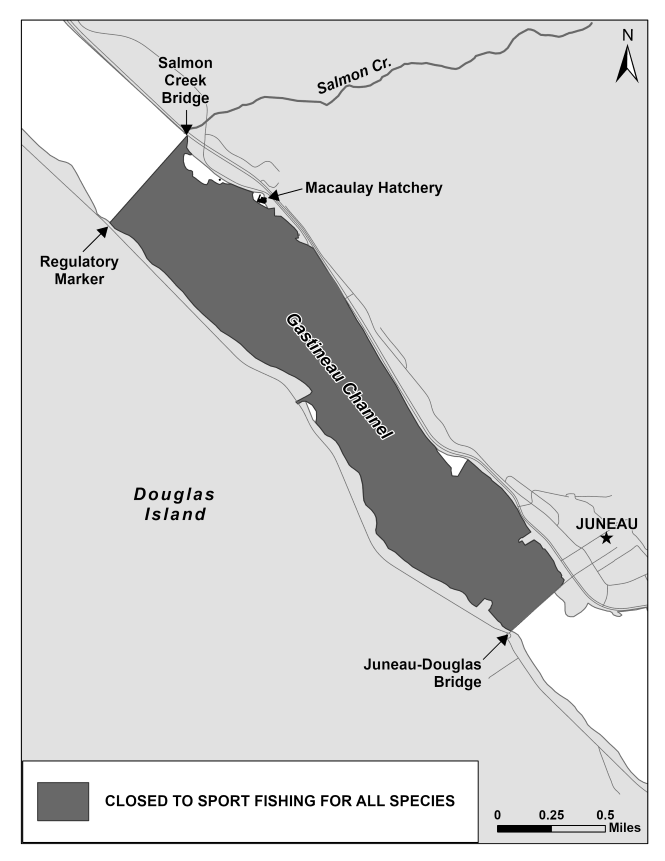 North Gastineau Channel Closed to Sport Fishing