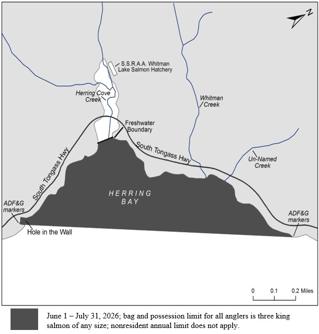 Hatchery King Salmon Limits Increased in Herring Bay Area