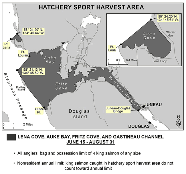 Sport Fishing Regulations for King Salmon in Saltwaters near Juneau