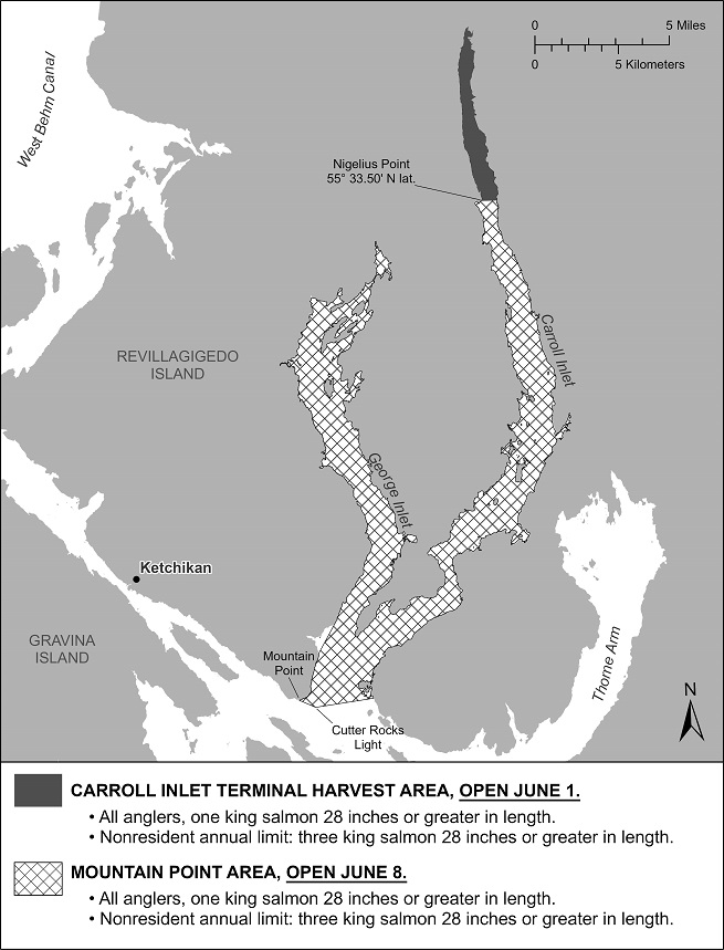 Sport Fishing for King Salmon Opens in Carroll Inlet