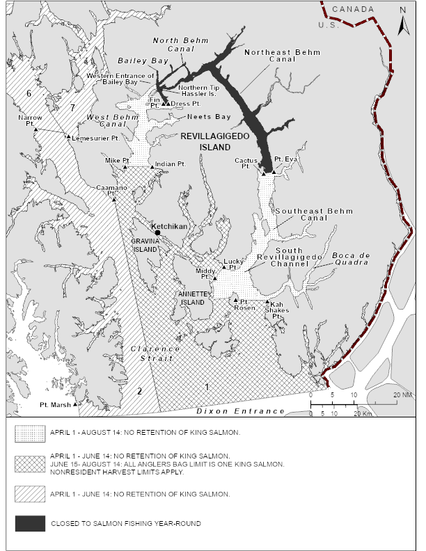 Sport Fishing Regulations for King Salmon in Southeast Alaska and the Ketchikan Area for 2026