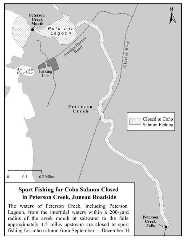 Peterson Creek and Lagoon Closed to Coho Salmon Fishing