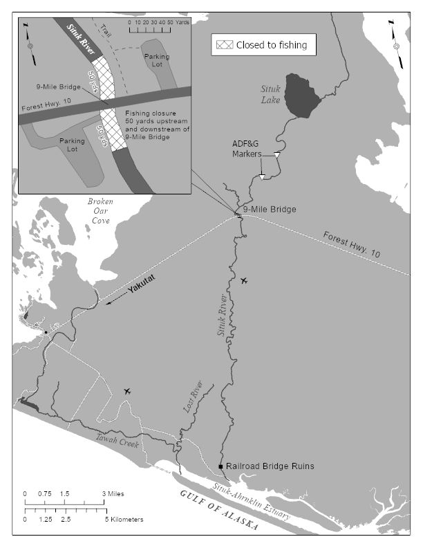 9-Mile Bridge Section of Situk River Closed to Sport Fishing