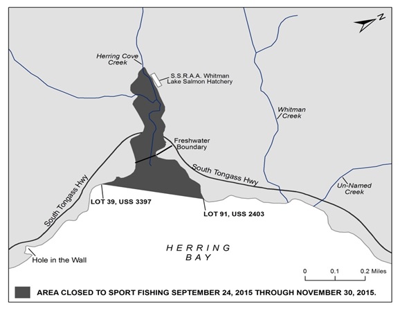 SPORT FISHING CLOSED IN HERRING COVE CREEK AND HERRING BAY SPECIAL HARVEST AREA 