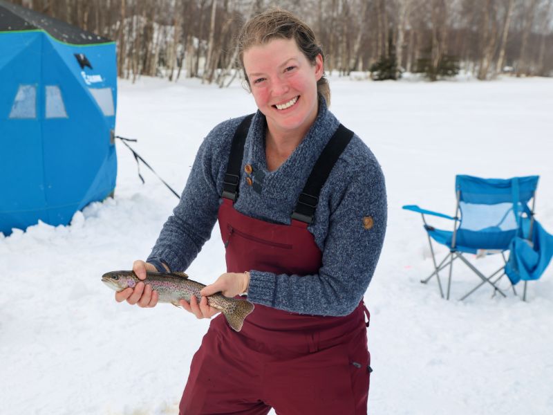 Jane Doe fishing in Alaska