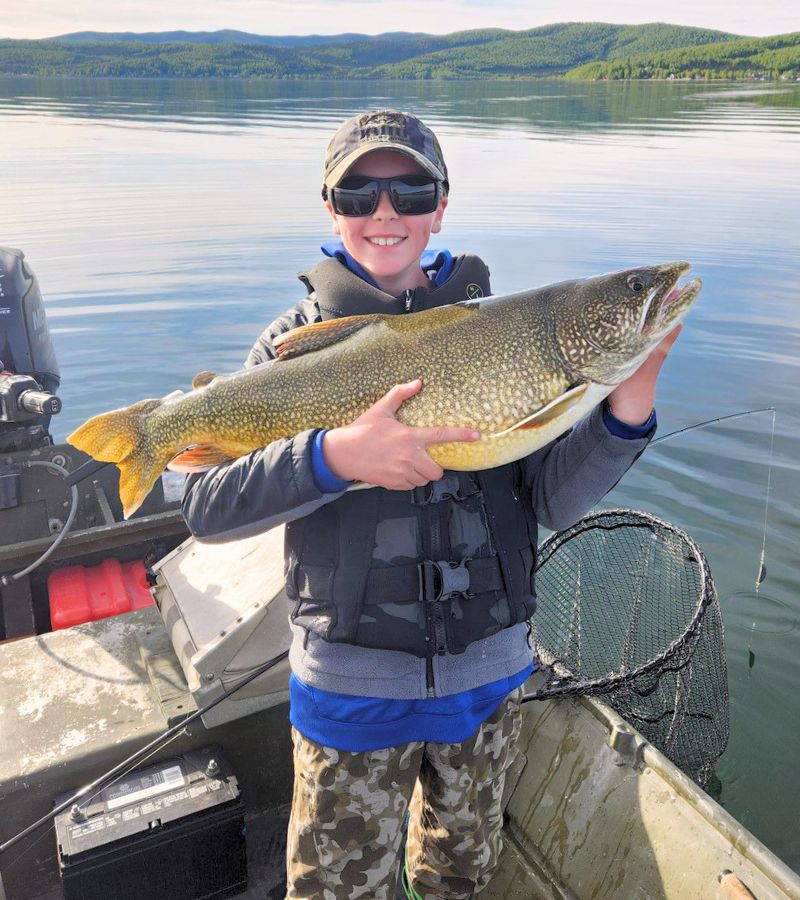 Young angler participating in the Master the Waters Program