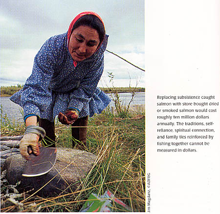 Picture of woman cleaning fish