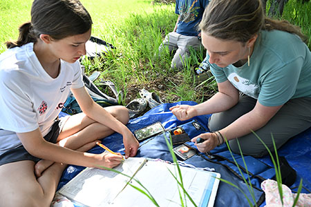 Swallow interns at work at Creamer39s Field Photo by Heather McFarland