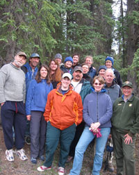 Group of facilitators outside