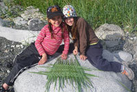 Kids on a rock - Alaska Department of Fish and Game (ADFG)