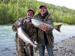 Two successful anglers