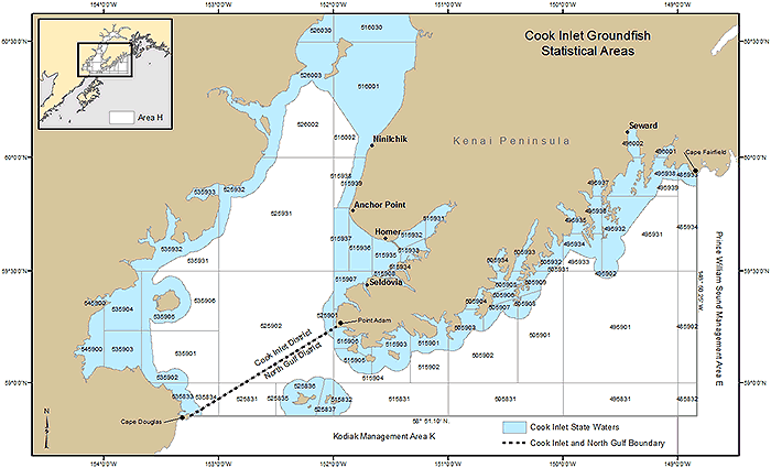 Cook Inlet Statistical Area Map