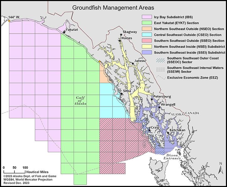 Groundfish Management Areas map