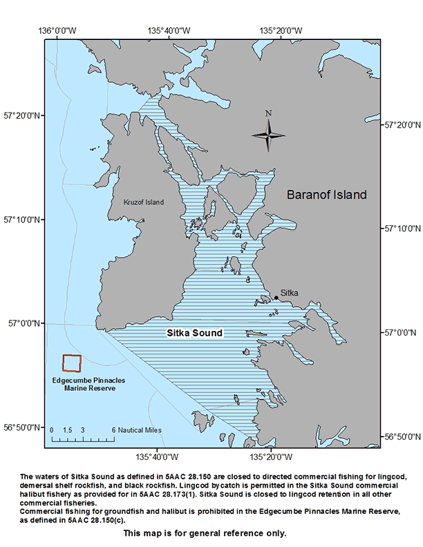 Sitka Sound closure area map