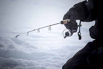 Fishing Reel in winter