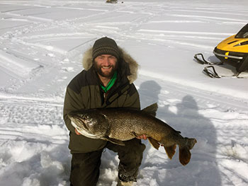 Ice fishing the Copper Basin