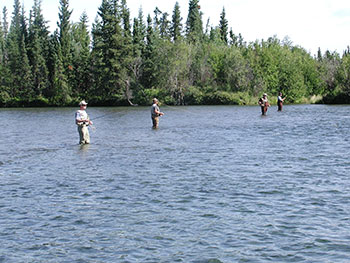 Fishing on the Delta Clearwater River