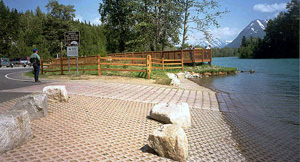 Boat launch ramp