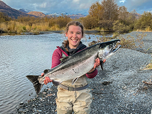 Young Lady with big fish