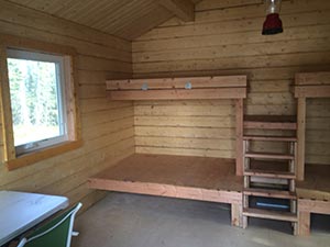 view of the inside of Little Donna Lake cabin