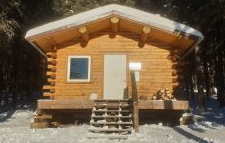 view of the donna lake cabin