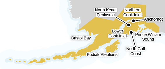 Southcentral Alaska map