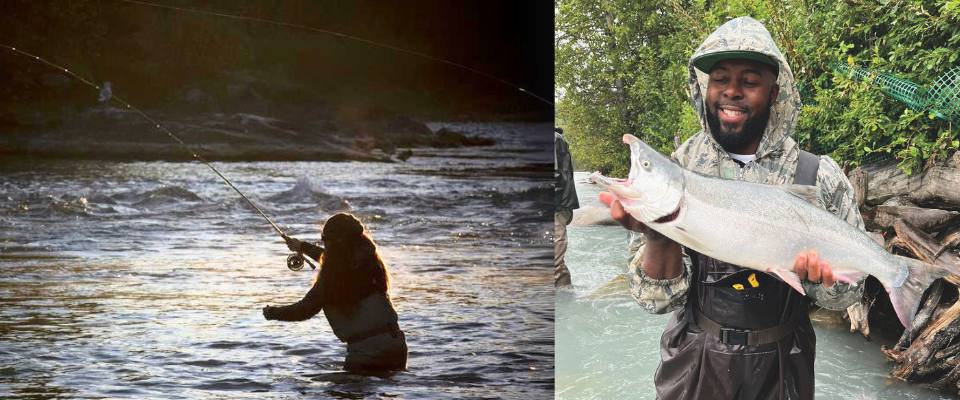 People fishing outdoors - Alaska Department of Fish and Game