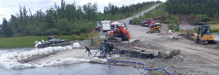 Hunter access construction site