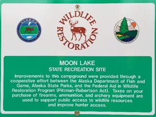 Moon Lake State Recreation Site Sign