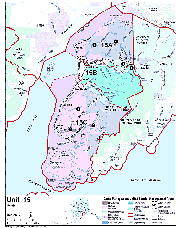 Map of GMU 15