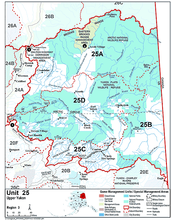 Map of GMU 25