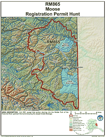 RM865 moose hunting map