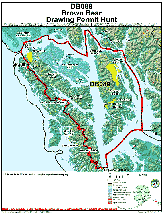 Map of brbear hunt number db089