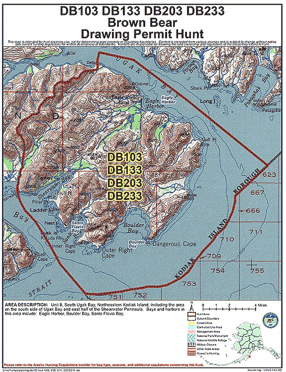 Map of brbear hunt number db103