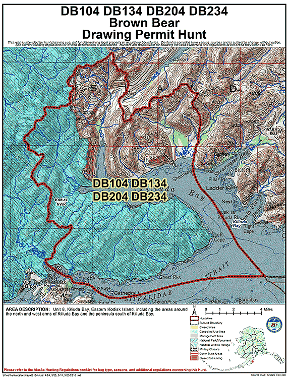 Map of brbear hunt number db104