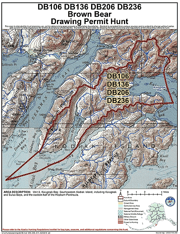 Map of brbear hunt number db106